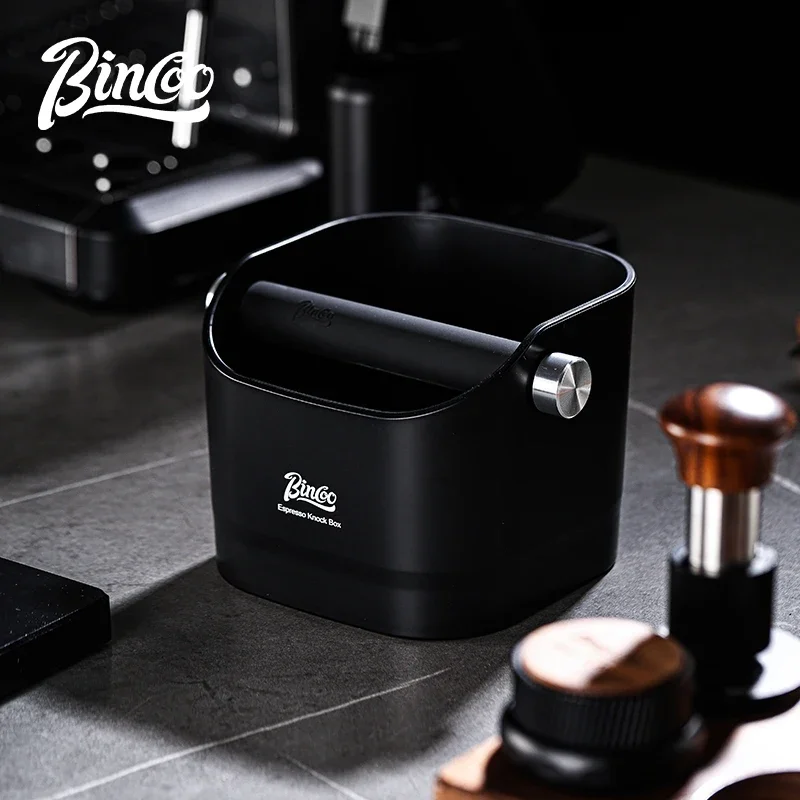 BINCOO 1.6L Increase Espresso Knock Box, Stainless Steel Coffee Grounds Container,Espresso Knock Bin for Home Barista Commercial view 4