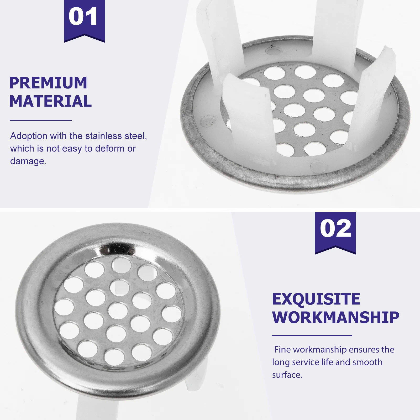 

20Pcs Sink Overflow Ring Ceramic Basin Overflow Rings for Bathroom Sink Cover Smooth Surface Easy Install Ceramic Basin Supplies