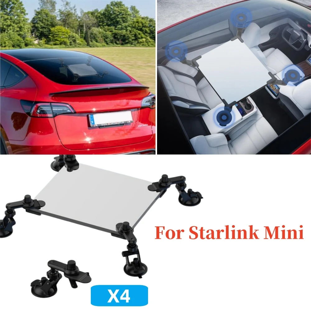 For Starlink Mini Sturdy Car Suction Cup Mount for Car Windows Sunroofs Ensures Stable Satellite Signal Easy To Install &Carry