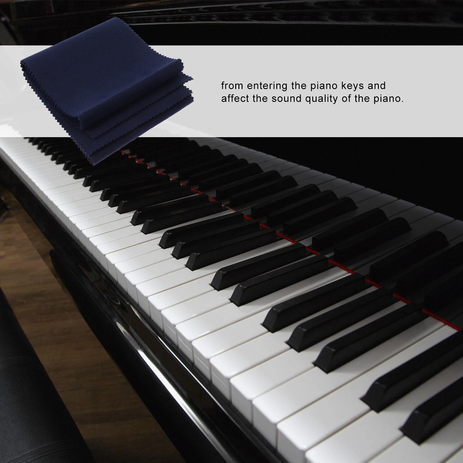 

Piano Keyboard Cloth Dust Cover Protective Woolen Care Dirt Proof Reusable Piano Accessory Keyboard Instrument Parts Accessories