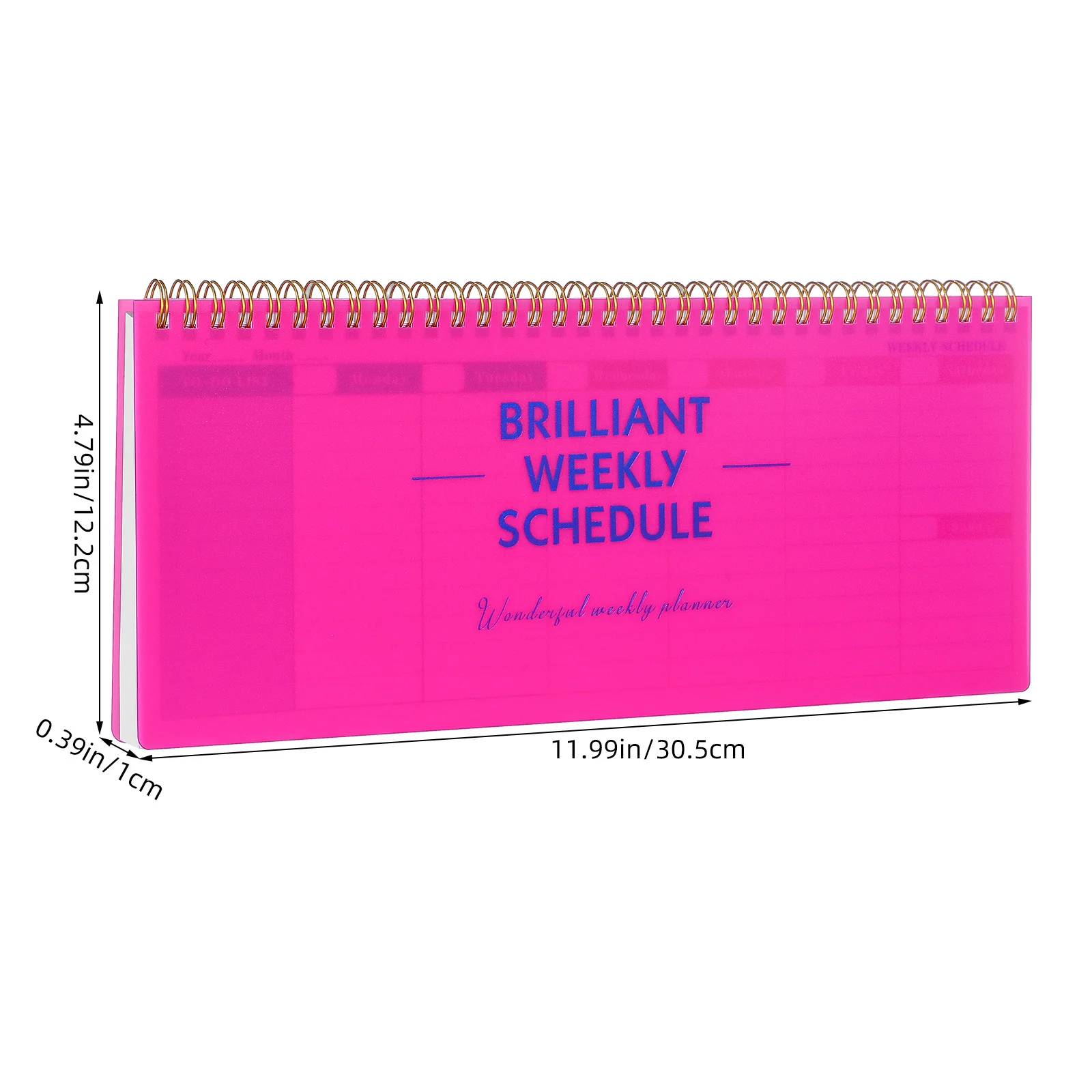 Weekly Planning Pad English Long Strip Undated Planner Pink Tear Off to Do List Notepad Office School Schedule Calendar Sheets