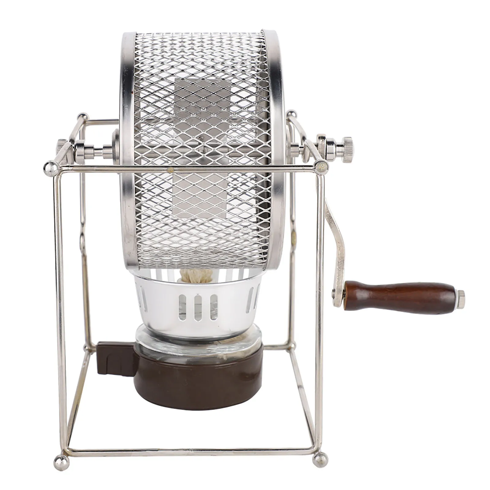 1Pc Mini Manual Coffee Beans Roasting Machine Stainless Steel Rollers Coffee Roaster DIY Coffee Home Baking Tools