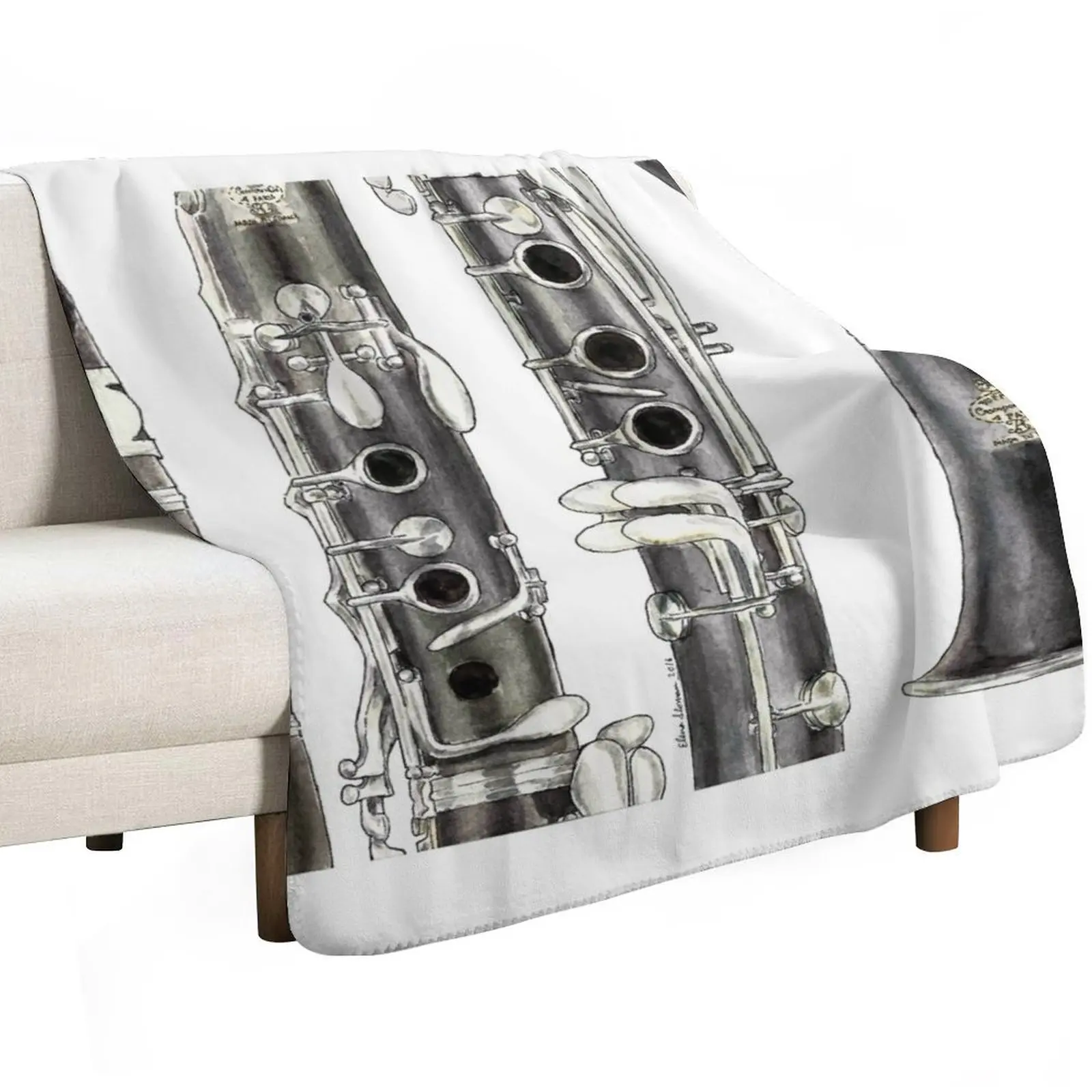 The Clarinet Throw Blanket Soft Beds Nap heavy to sleep Thermals For Travel Beautifuls Softest Blankets