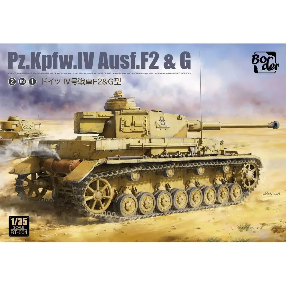 Border BT-004 1/35 German Pz.Kpfw.IV Ausf.F2&G - Assemble Scale Model Kit