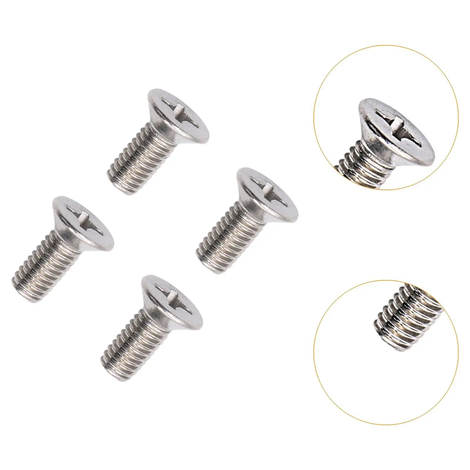 Rotor Brake Disc Retaining Screws Metal Hardware Kit Silver Fastener Bolts for Car Disc Rotor Upgrade