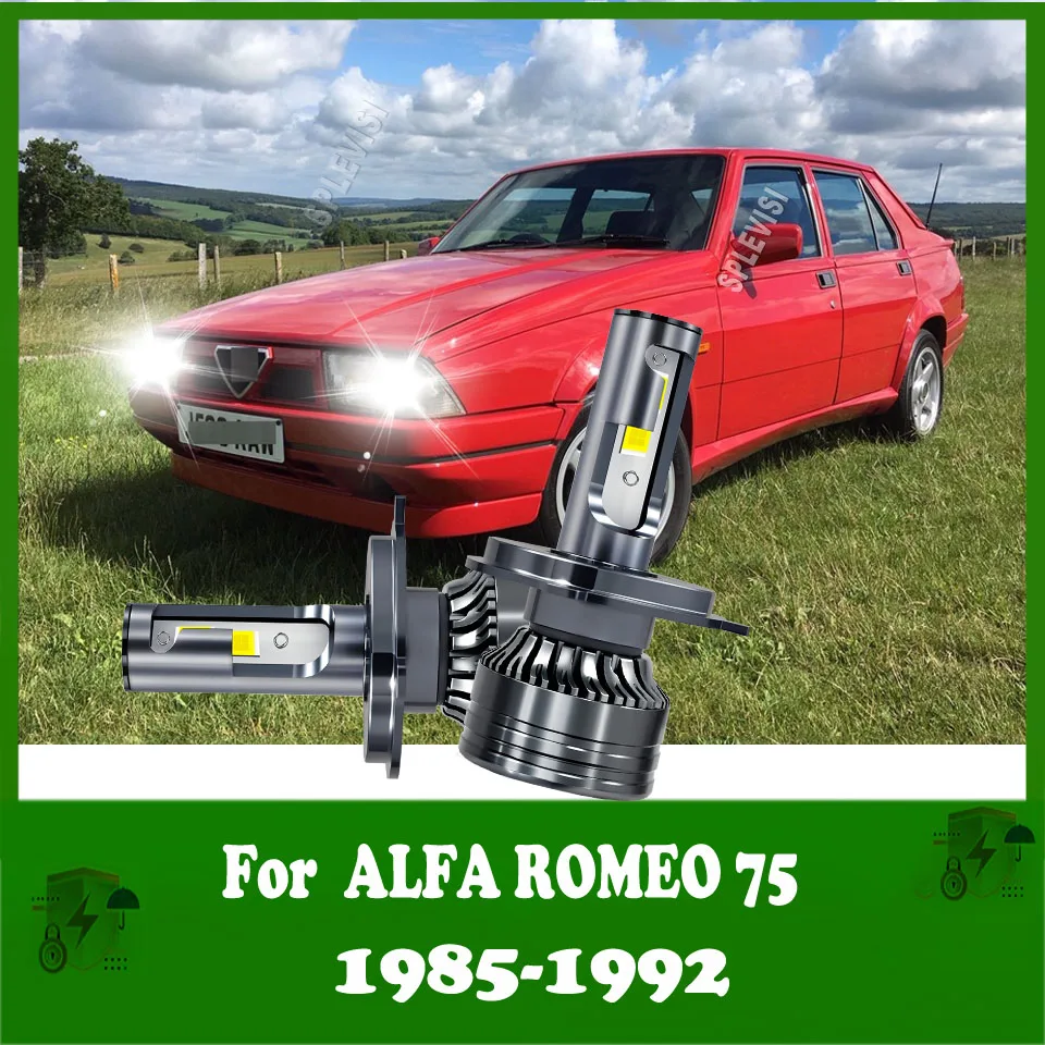 Car Headlamp 18000lm H4 9003 LED Headlight Automotive Lighting For ALFA ROMEO 75 1985 1986 1987 1988 1989 1990 1991 1992