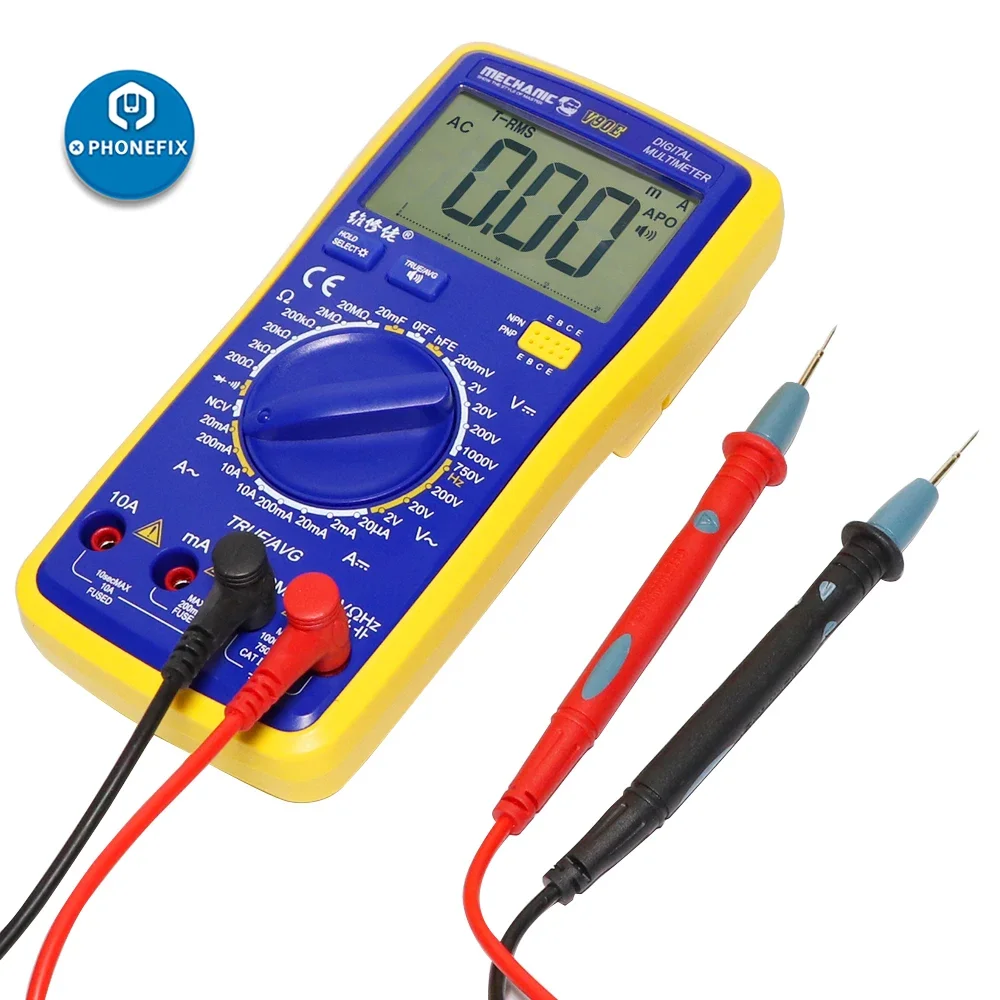 

Mechanic V90E Intelligent Multimeter Fully Automatic Digital Display English Speech Broadcast High Precision Universal Meter