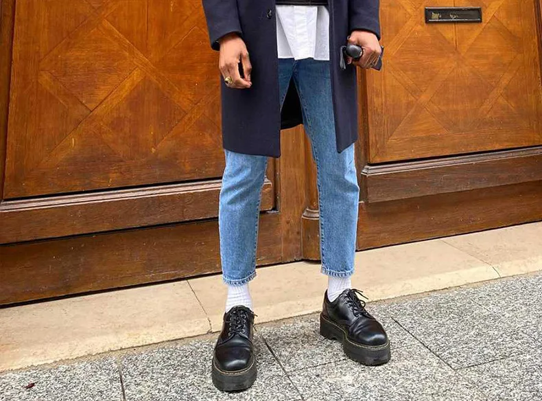 Nuovi stivali da uomo e da donna Scarpe da uomo basse con suola spessa e piattaforma americana britannica Scarpe casual da esterno resistenti all'usura antiscivolo
