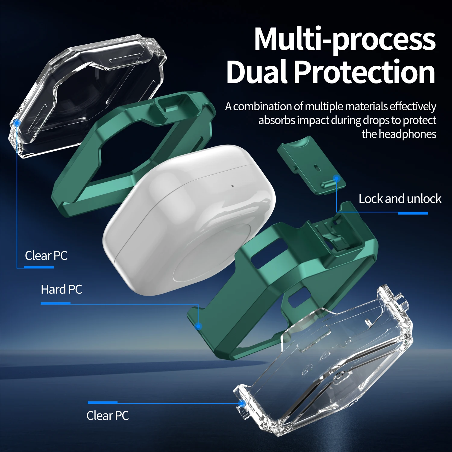 

Protective Case for Samsung Buds4/Buds4Pro Wireless Earbuds Cover Housing for Galaxy Buds 4/4Pro Shockproof Shell Storage Sleeve
