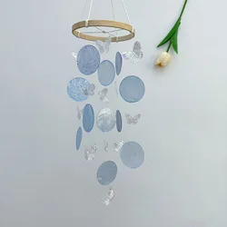 Butterfly Seashell Wind Chimes Garden Outdoor Indoor DIY Hanging Dream Catchers Kids Room Nursery Decoration Home Bedroom Decor