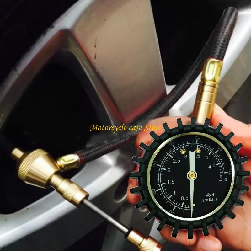 

U75F Auto Tire Tire Rapid Defflator Meter Meter инструмент металлический манометр Barometers Tester Meter для мотоцикла на