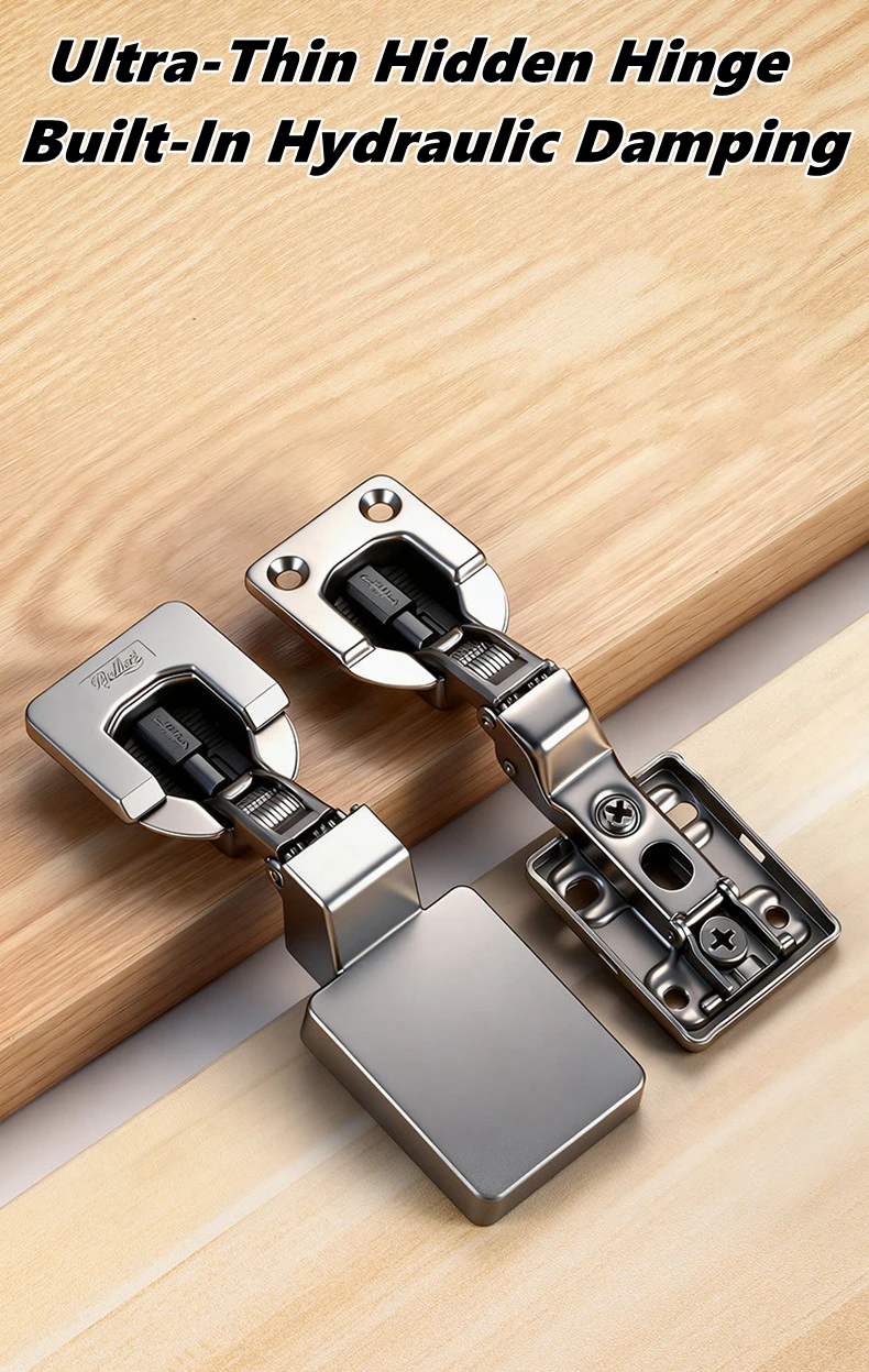 Flat Panel Embedded Concealed Hinge Short Arm Hydraulic Damping Adjustable For Kitchen Cabinet Wardrobe Shoe Cabinet