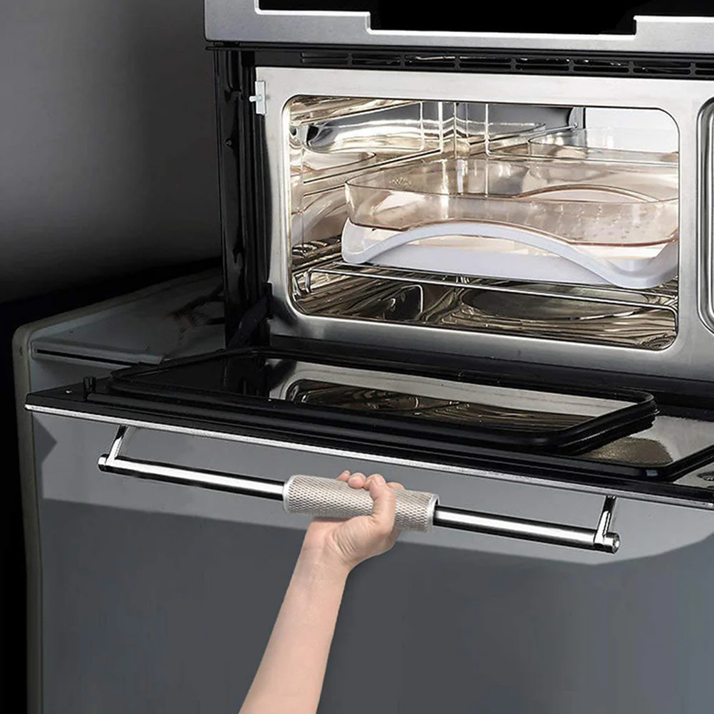 

2Pcs Kitchen Appliance Handle Covers Soft Washable Refrigerator Oven Microwave Protector Fridge Handle Cover Non-Slip