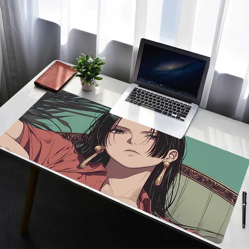 

Mouse Pad Laptop Rubber One Piece Boa Hancock Extended Desktop Mat Computer Gamer HD Mousepad PC Gaming Accessories Keyboard Pad