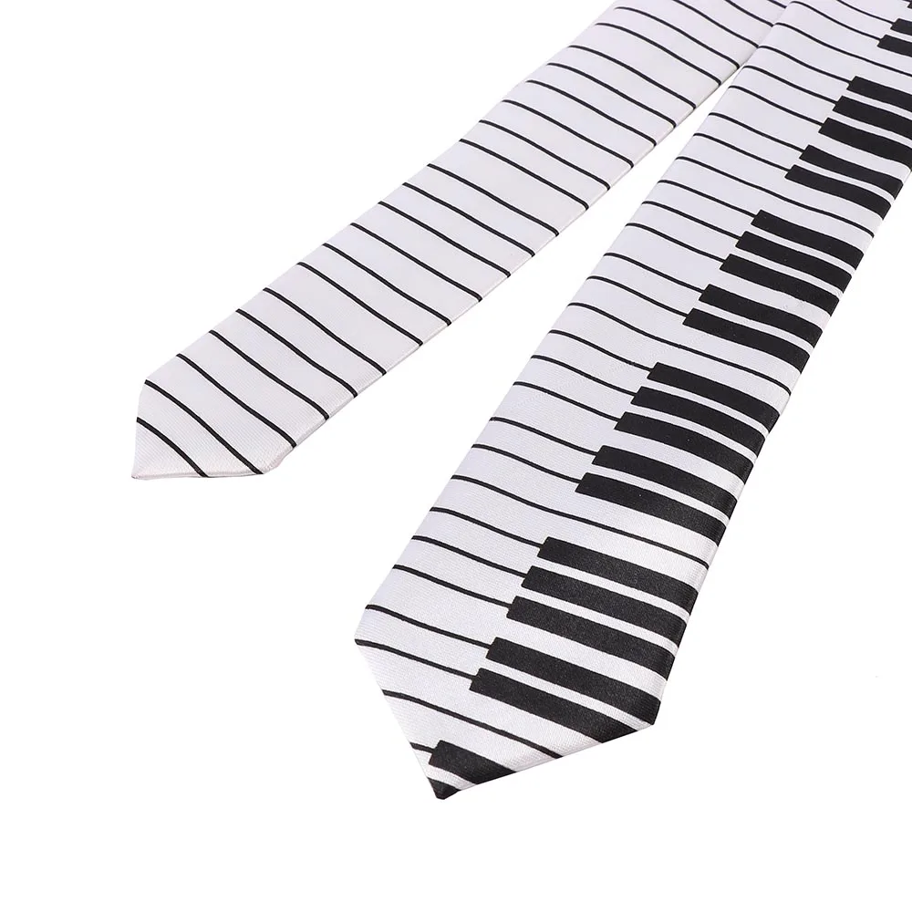 1 Pc Fashion Personalized Piano Keyboard Necktie For Men Fancy Dress Classic Music Skinny Tie Creative Male Gifts