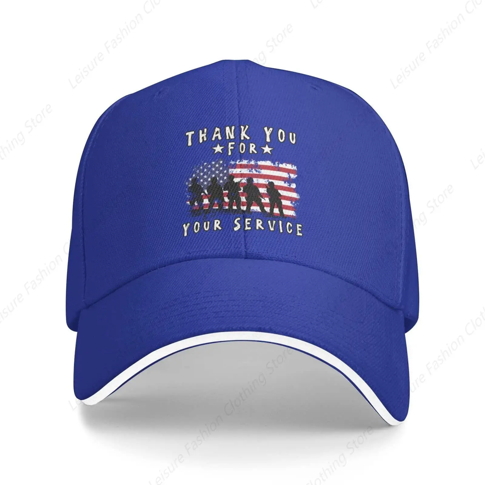 

Veterans Day Thank You for Your Service Baseball Caps Dad Hats Adjustable Size Men and Women Trucker Dad Gift