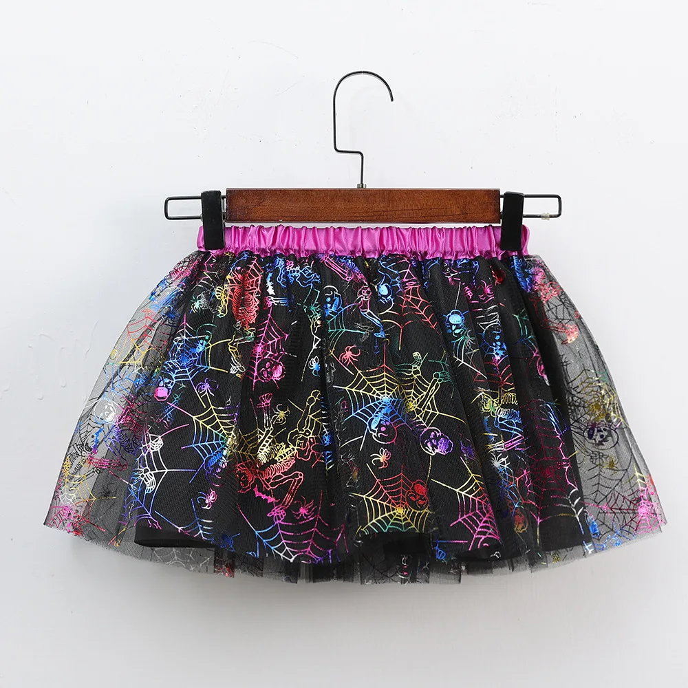 Mädchen Tutu Rock Kinder Ballett Prinzessin Pettis kirt flauschige Tüll Röcke schöne Ballkleid Halloween Kürbis Kinder Kleidung Baby – Detail 13