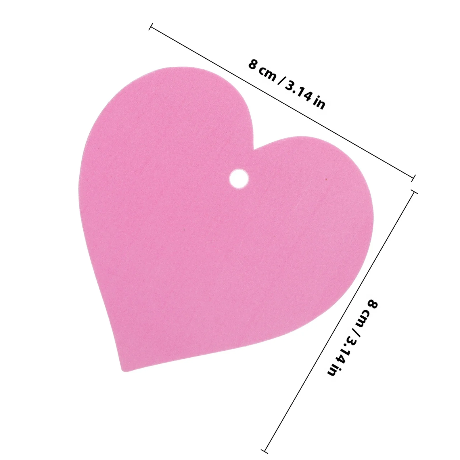 مجموعة واحدة من ملصقات الهدايا البلاستيكية على شكل قلب، ديكور عيد الحب، علامات تعليق للحفلات، علامة كتاب الضيوف للهدايا #6