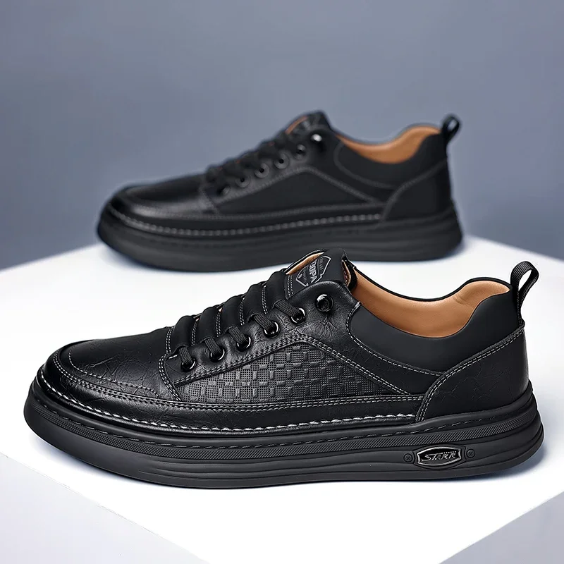 Autumn Outdoor Wear-resistant Work Shoes with Elastic Bands and Soft Soles Oxford Shoes Sports Leisure Fashionable Size 38-48