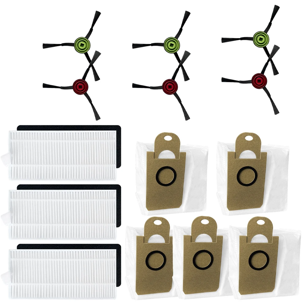 Боковая щетка, фильтр, мешок для пыли, замена для робота-пылесоса Aonus I8, запасные аксессуары, боковая щетка, фильтр, мешок для пыли