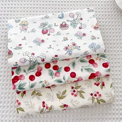 160x50cm Floral Rabbit Cotton Twill Printed Fabric Bedding Handmade Finish Curtain and Tablecloth Cloth