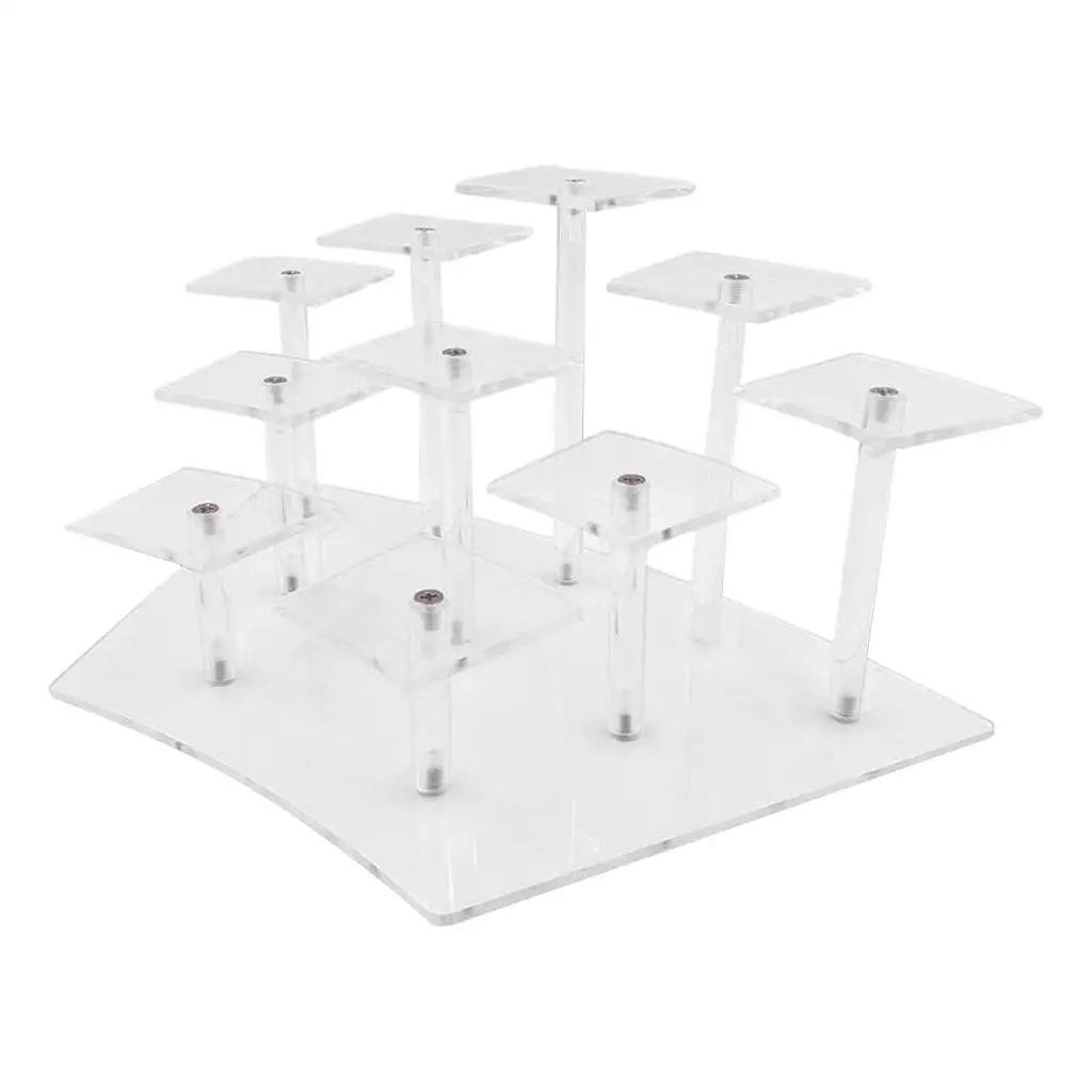 3mm Action Figure Display Stand, Decorative Put Doll Clear Support Stand Storage for Decoration Beverage Robot Cake Desktop