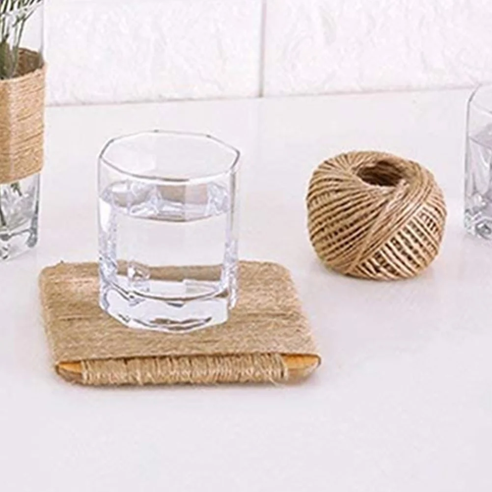 

5 Rolls Jute Twine Hemp Rope Natural Decorative Craft String for Gift Wrapping Packaging Burlap Twine Gift Tag String