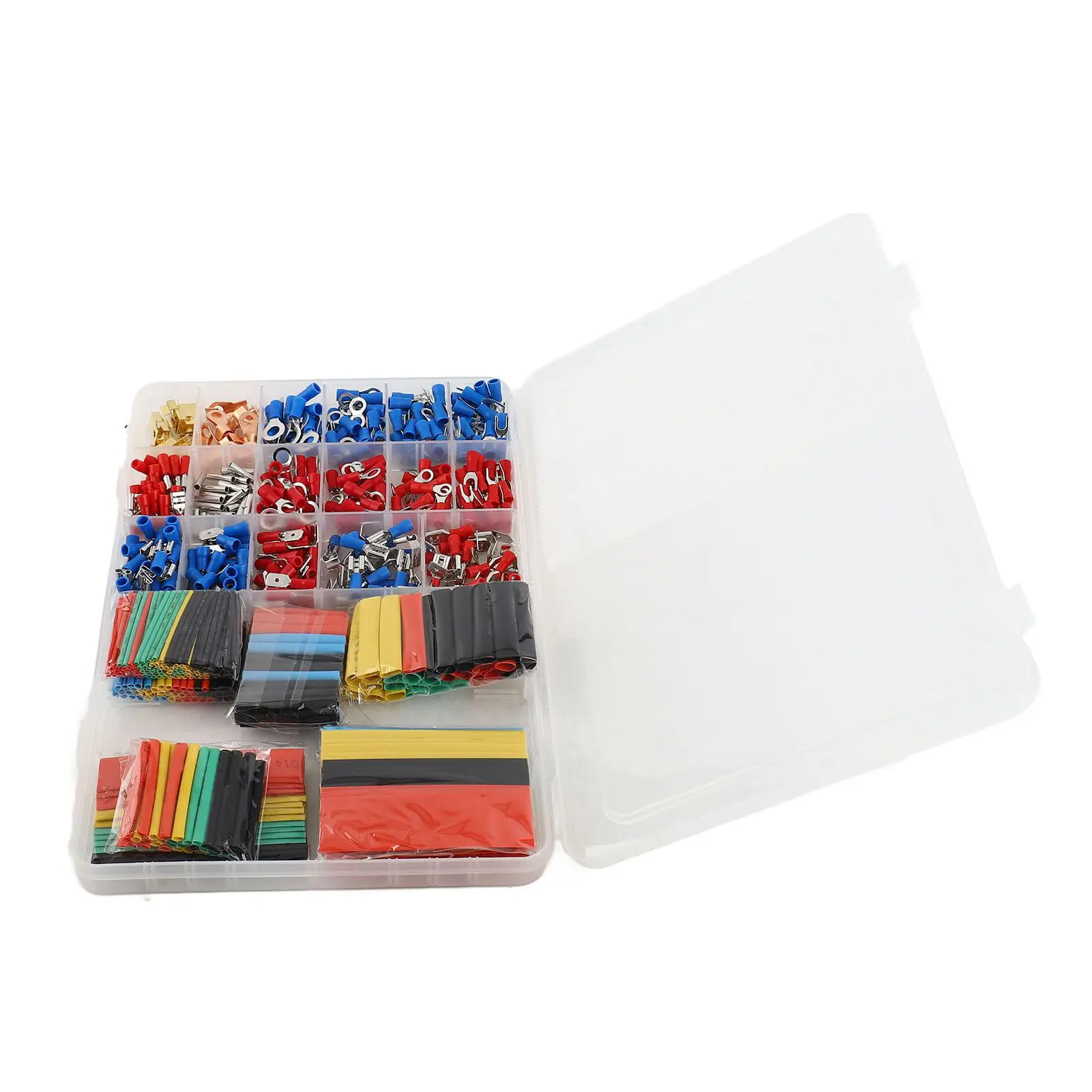 678PCS Car Cable Wire Electrical Set 350PCS Terminals Connectors + 328PCS 2:1 Shrinkable Tube Heat Shrink Tube With Assorted Box