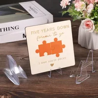 50/1pcs Transparent Acrylic Coin Display Stand Holders Small Easel Rack Card Commemorative Challenge Coin Capsule Holder Support 2