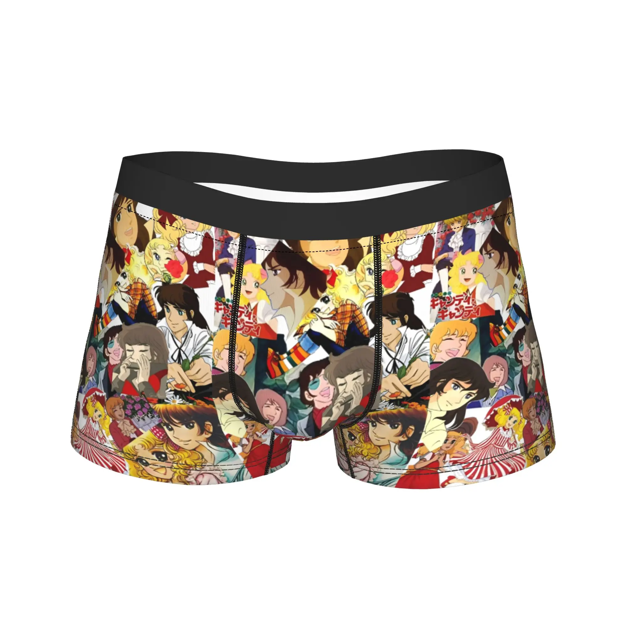 

Candy Candy And Terry Anime Underwear Novelty Underpants Printed Boxer Brief For Male 3D Pouch Large Size Boxer Shorts