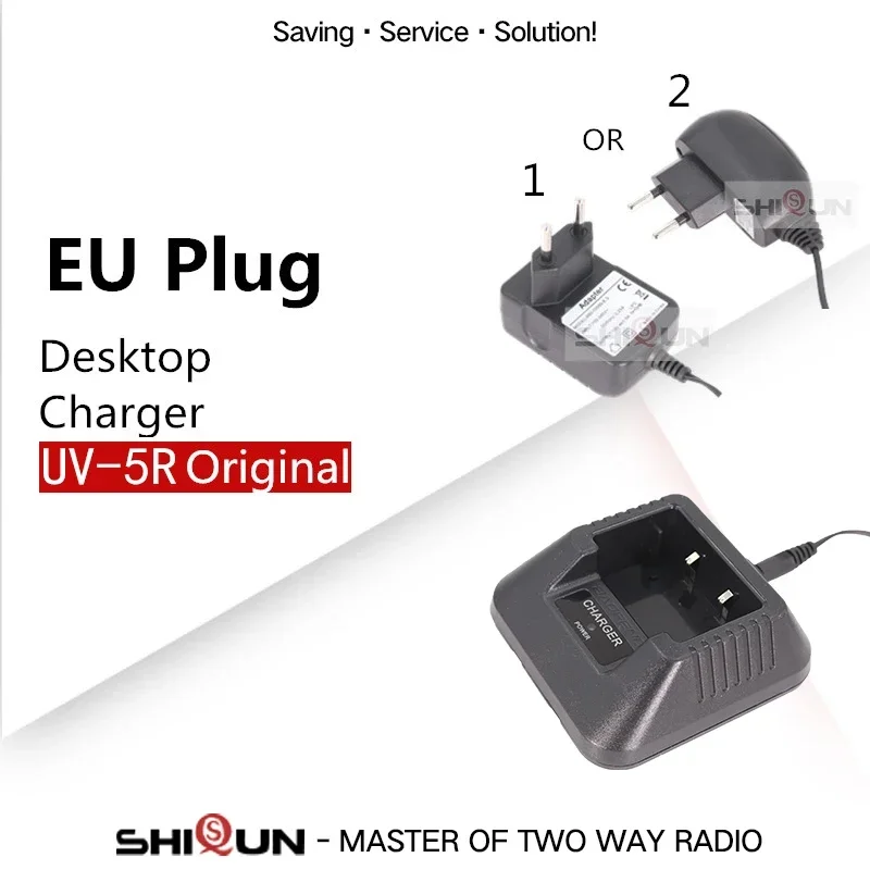 

Оригинальное зарядное устройство Baofeng Walkie Talkie UV-5R, адаптер ЕС, США, Великобритании, Австралии для UV-8HX UV-5RHX UV-5RA UV-5RE UV F8 DM-5R Plus, радио