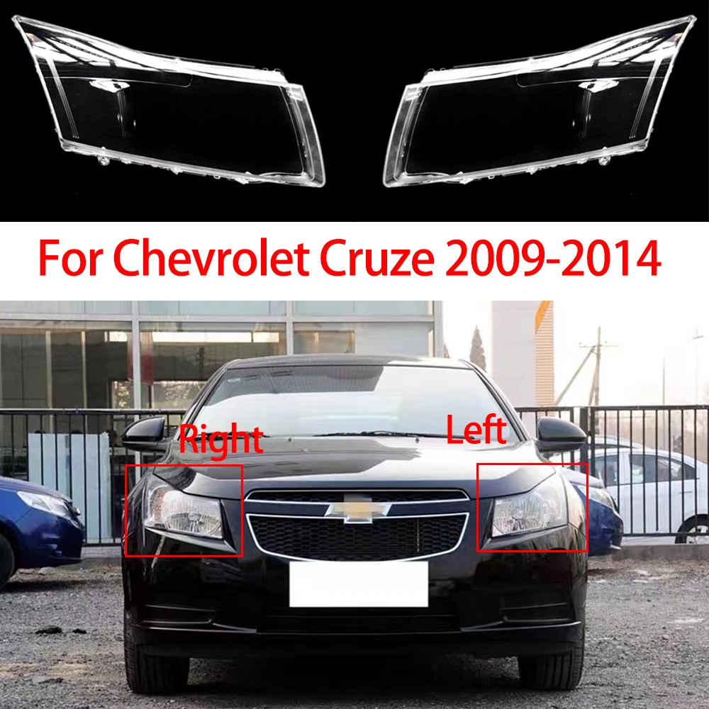 

For Chevrolet Cruze 2009-2014 Car Front Headlight Cover Masks Headlamps Shade Lens Transparent Glass Lampshade Lamp Shell