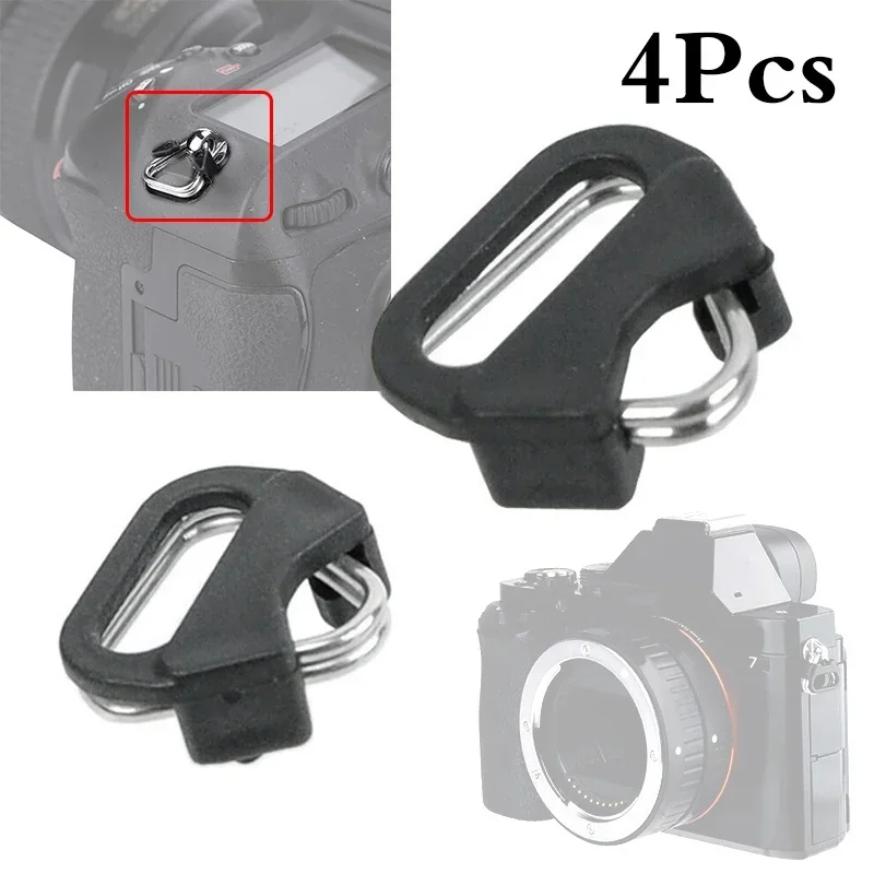 4 stks Driehoekige Split Ringen Voor Panasonic Voor Fuji DSLR Camera Terug Riem Camera Gesp Assist Accessoires