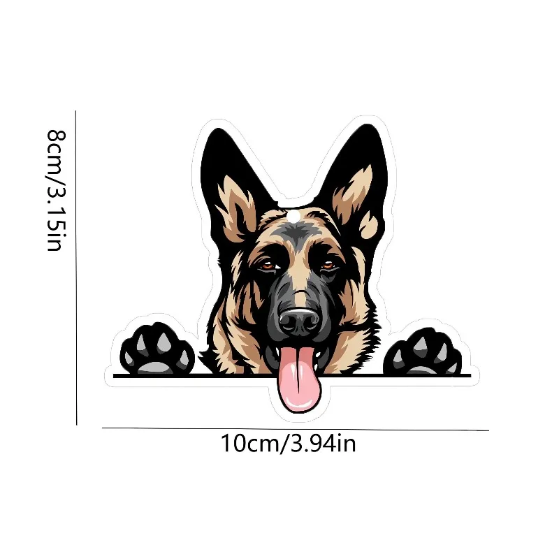 Car Air Freshener Cute German Shepherd Dog Hanging Scent Card for Car Interior Decor Rearview Mirror Ornament Gift