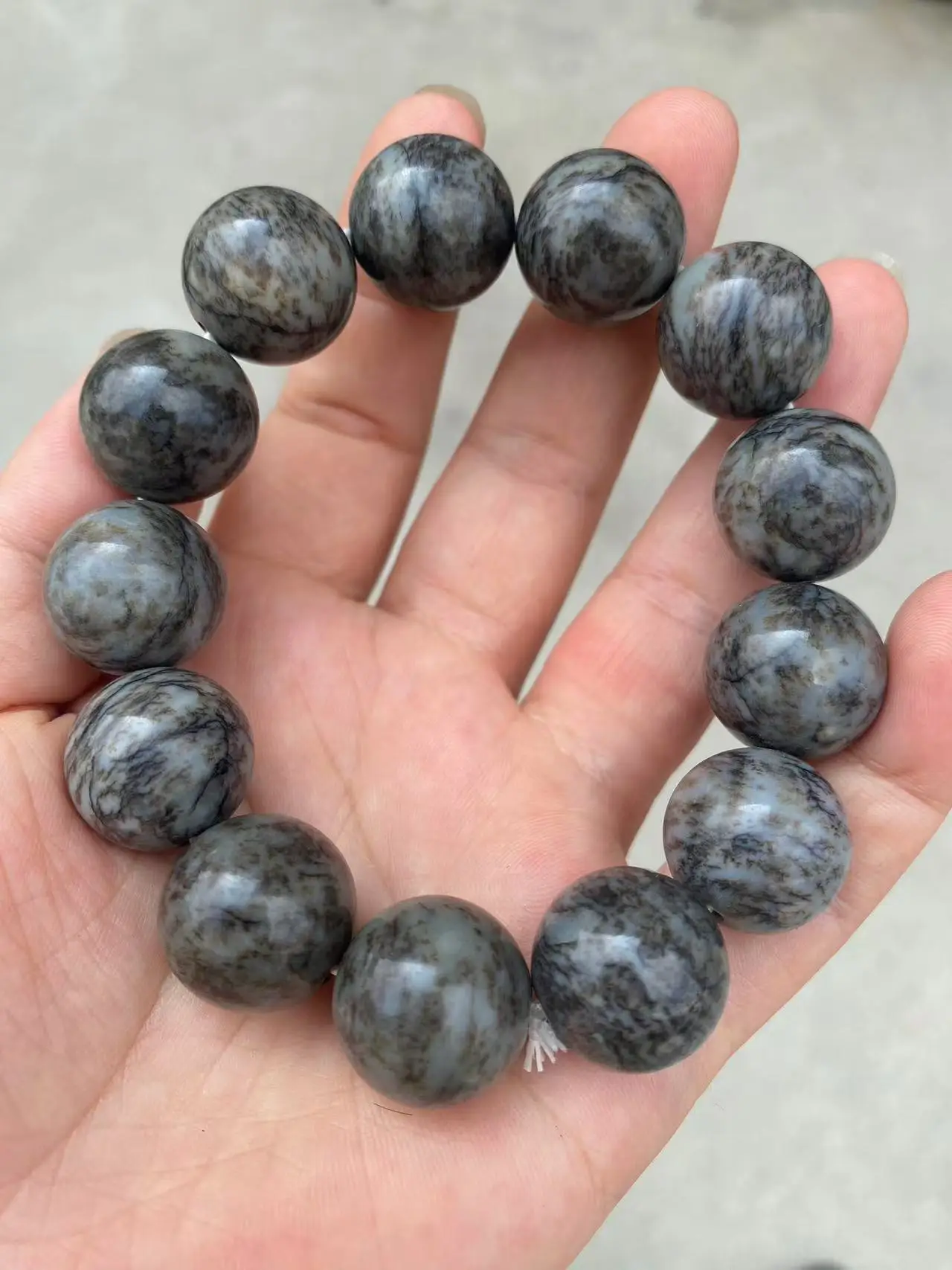 

Hetian Jade hand string Bracelet Natural black and white patterned bead string Bracelet jade jewelry bracelets Add certificate
