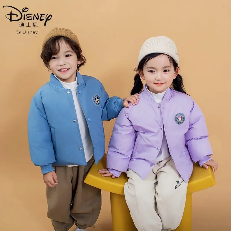 Disney peripheral Mickey and Minnie autumn and winter children's casual and fashionable warm down jackets as gifts for children