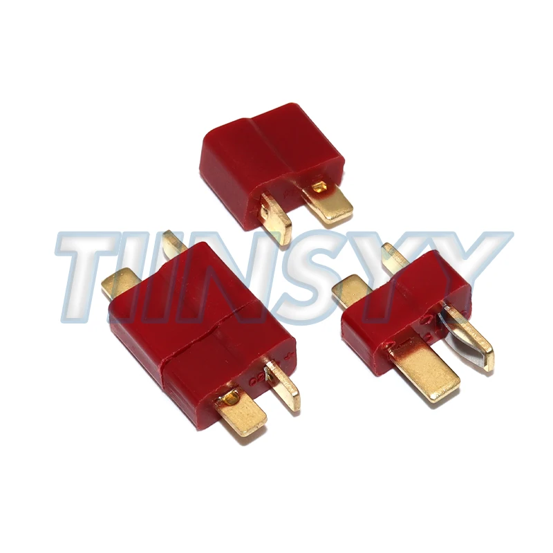 10PCS Anti-skidding Deans Plug T Style Connector Female / Male for RC Lipo Battery ESC Rc Helicopter