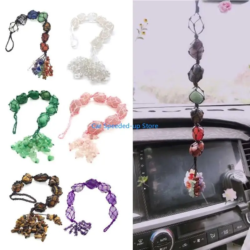 

X5XF Healing Stones Hanging Ornament for Wealth Pendant Accumulate Wealth