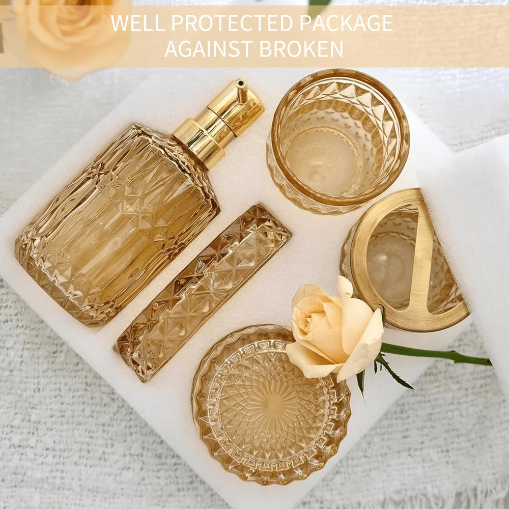 Set Aksesoris Kamar Mandi Kaca - Glass Soap Dish ulasan dan harga