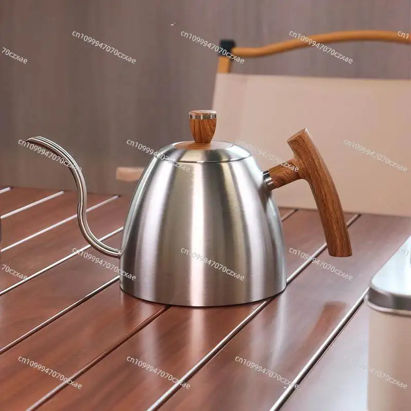 304 Stainless Steel 1.5L Gooseneck Coffee Kettle with Thermometer