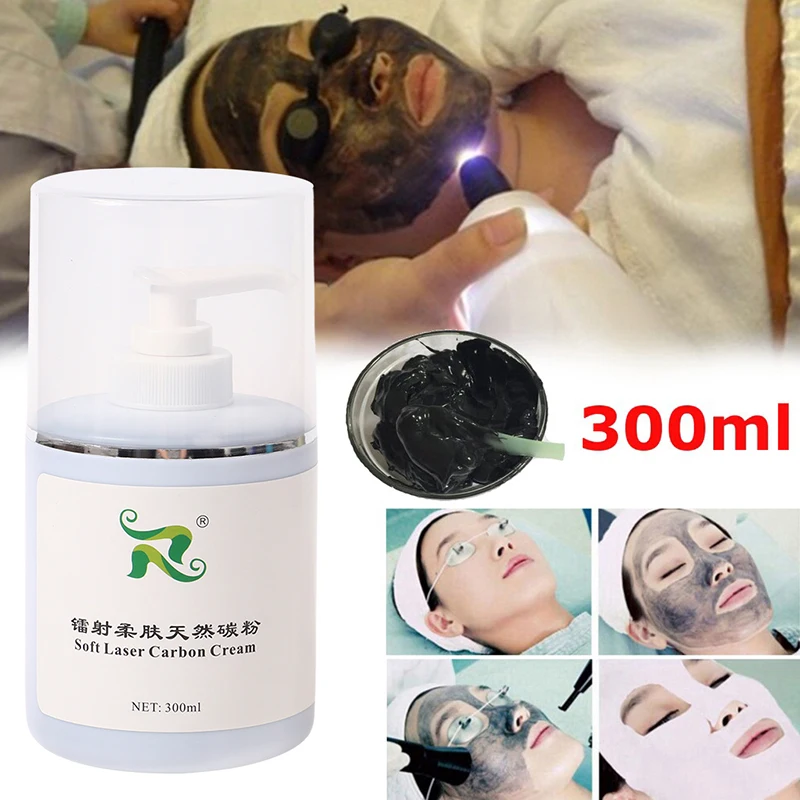 

300ml Soft Laser Carbon Cream Gel For Laser Skin Rejuvenation Whitening Shrink Pores