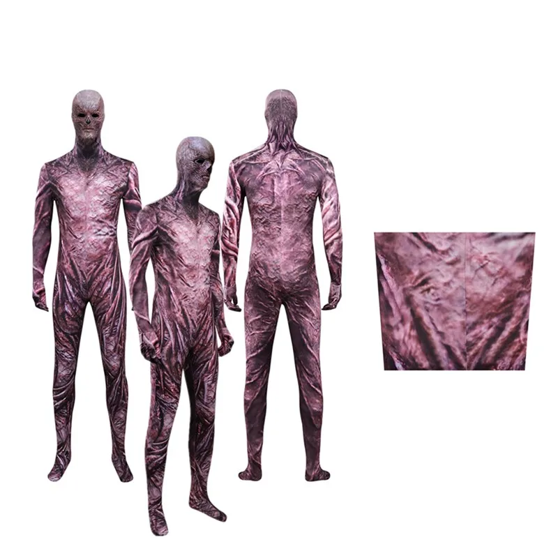 بدلة Vecna التأثيرية فانتازيا زومبي 001 زي تلفزيون ST 4 بدلة رجالية للبالغين ملابس خيالية بدلة تنكرية للهالوين كرنفال #1