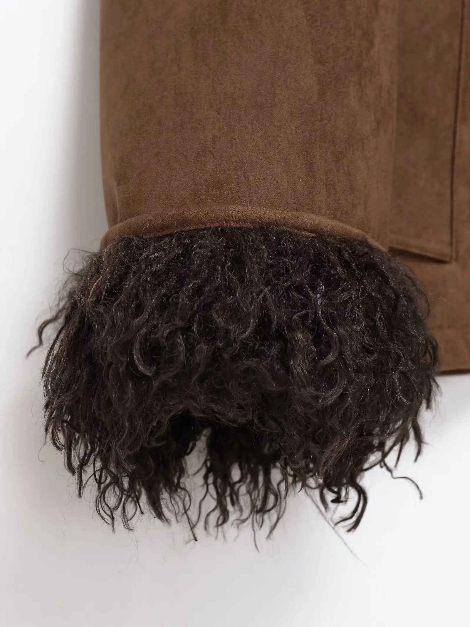 Nieuw casual fleecejack met patchwork, losvallende nieuwe warme jas met enkele rij knopen