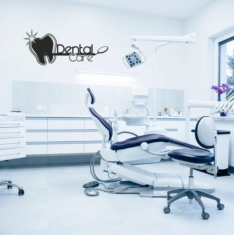 Dental Clinic Wall Decal Dentistry Sticker Poster Vinyl Decor Mural Toothpaste Tooth Brushing