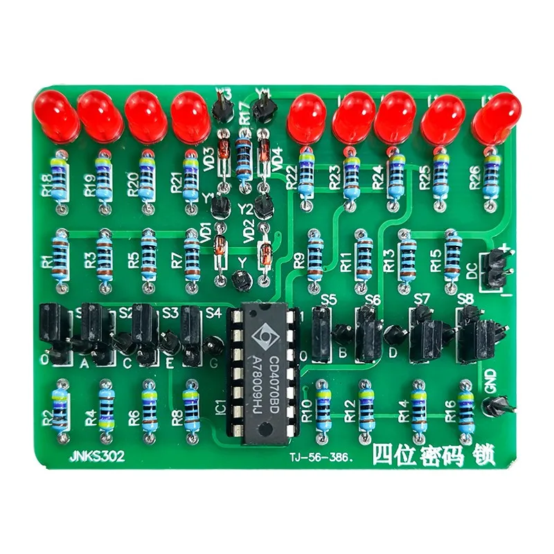 DIY Kit Electronic Clock Four Digit Combination Lock DIY Electronic Kits Analogue Soldering Circuit Boards