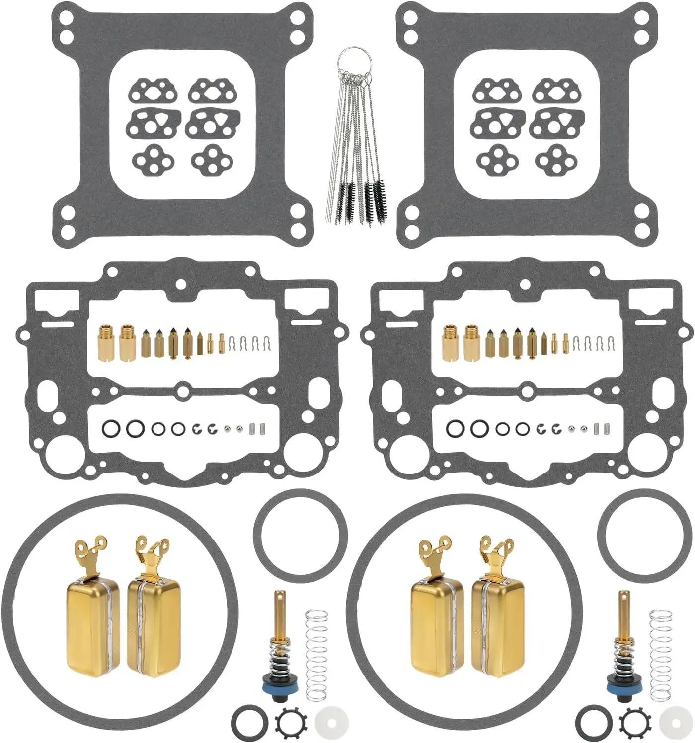 For 1406 Carburetor Rebuild Kit for Edelbrock 1405 1406 1407 1408 1409 1410 1411 1477 for AFB 4 barrel 500 600 650 2Packs
