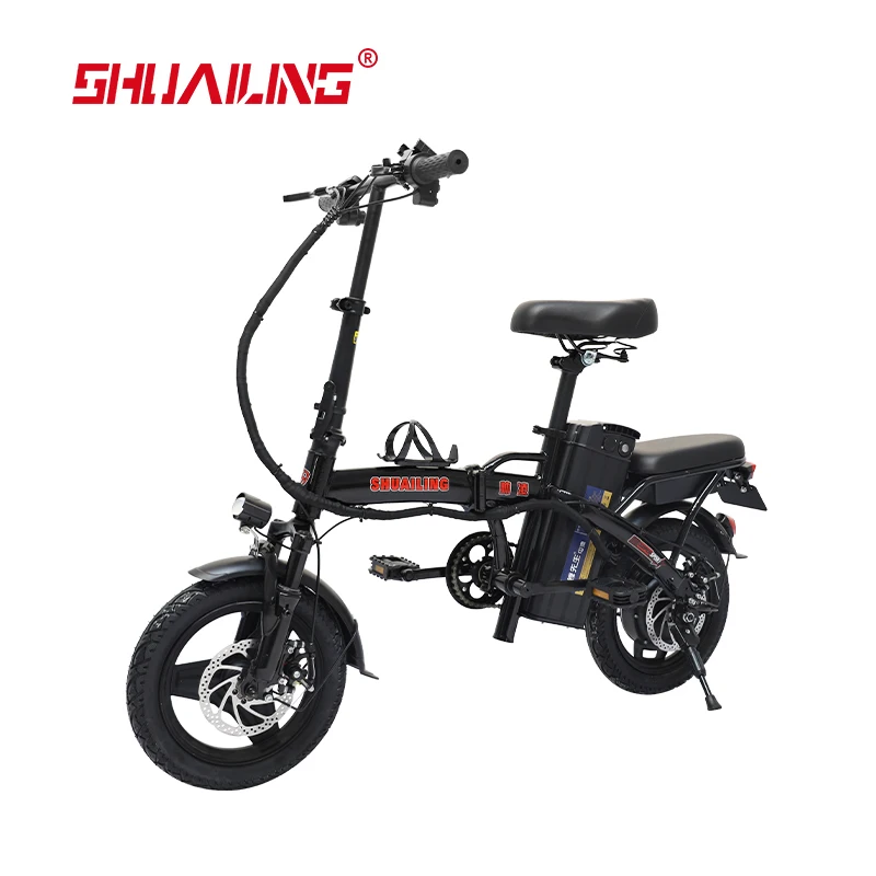 

Shuailing Factory 14 Inch Electric Bicycle for Adults Lithium Battery 48v 20Ah City EBike 400W Motor Folding Electric Bicycles