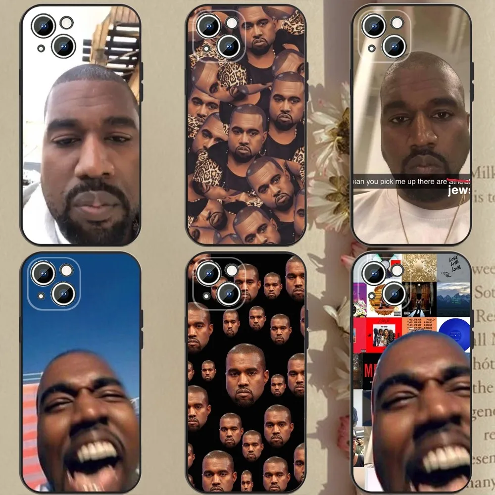 Funny Kanye West Ye  Phone Case Phone Case For Apple iPhone 15,14,13,12,11,XS,XR,X,8,7,Pro,Max,Plus,mini Silicone Black Cover