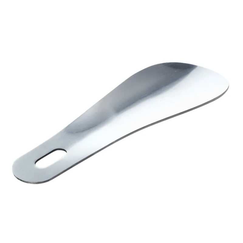 AS96-6Pcs Cuchara de zapatos larga profesional de metal de acero inoxidable de 10 cm y 4 pulgadas