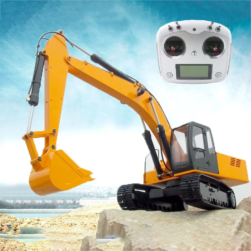 1:12 Remote Control Driven Hydraulic Excavator Engineering Vehicle Model JDM-1